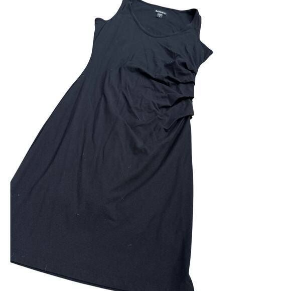 Athleta Della Lightweight Sleeveless Pleated Midi Dress Black Size Small - Picture 5 of 12